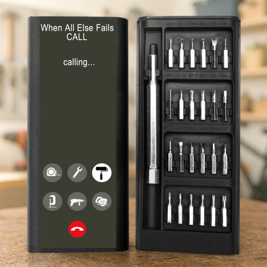 When All Else Fails Call - Personalized Screwdriver Set
