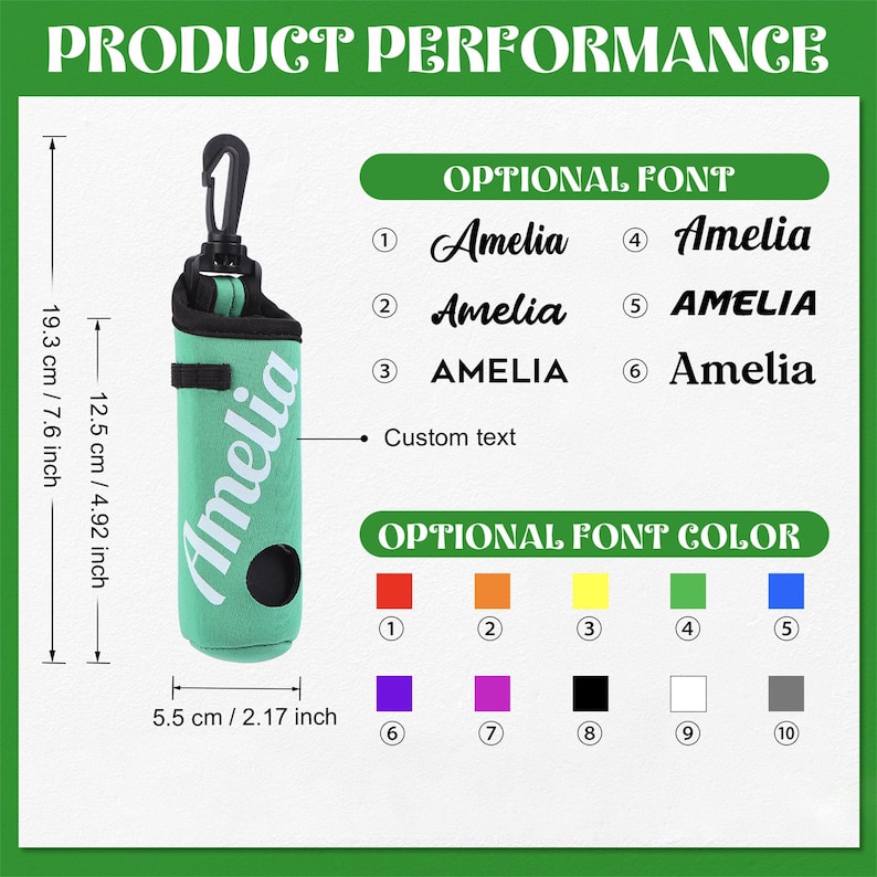 Personalized Golf Ball Bag, Stylish Pouch for Golf Balls, Golf Gifts for Him, Fathers Day Gift, Gift for Golf Lovers