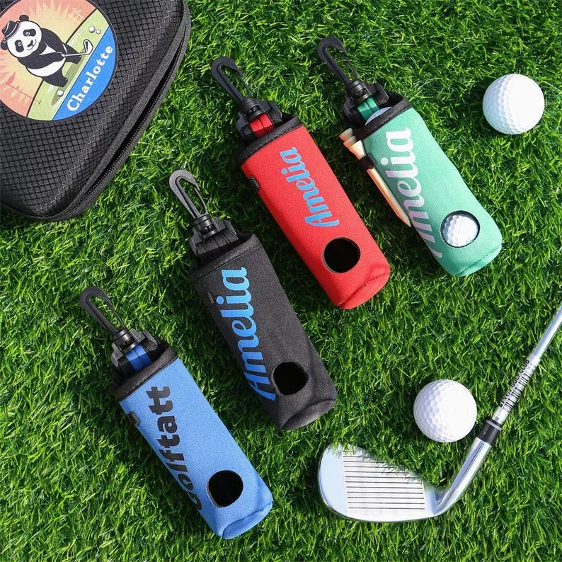 Personalized Golf Ball Bag, Stylish Pouch for Golf Balls, Golf Gifts for Him, Fathers Day Gift, Gift for Golf Lovers