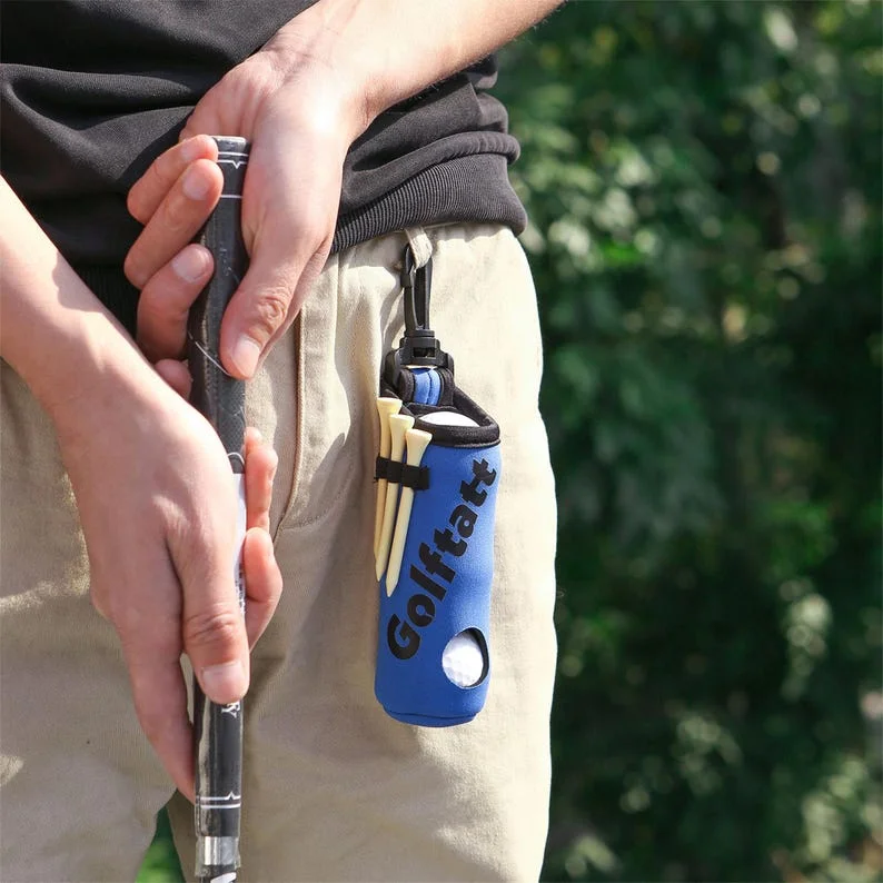 Personalized Golf Ball Bag, Stylish Pouch for Golf Balls, Golf Gifts for Him, Fathers Day Gift, Gift for Golf Lovers