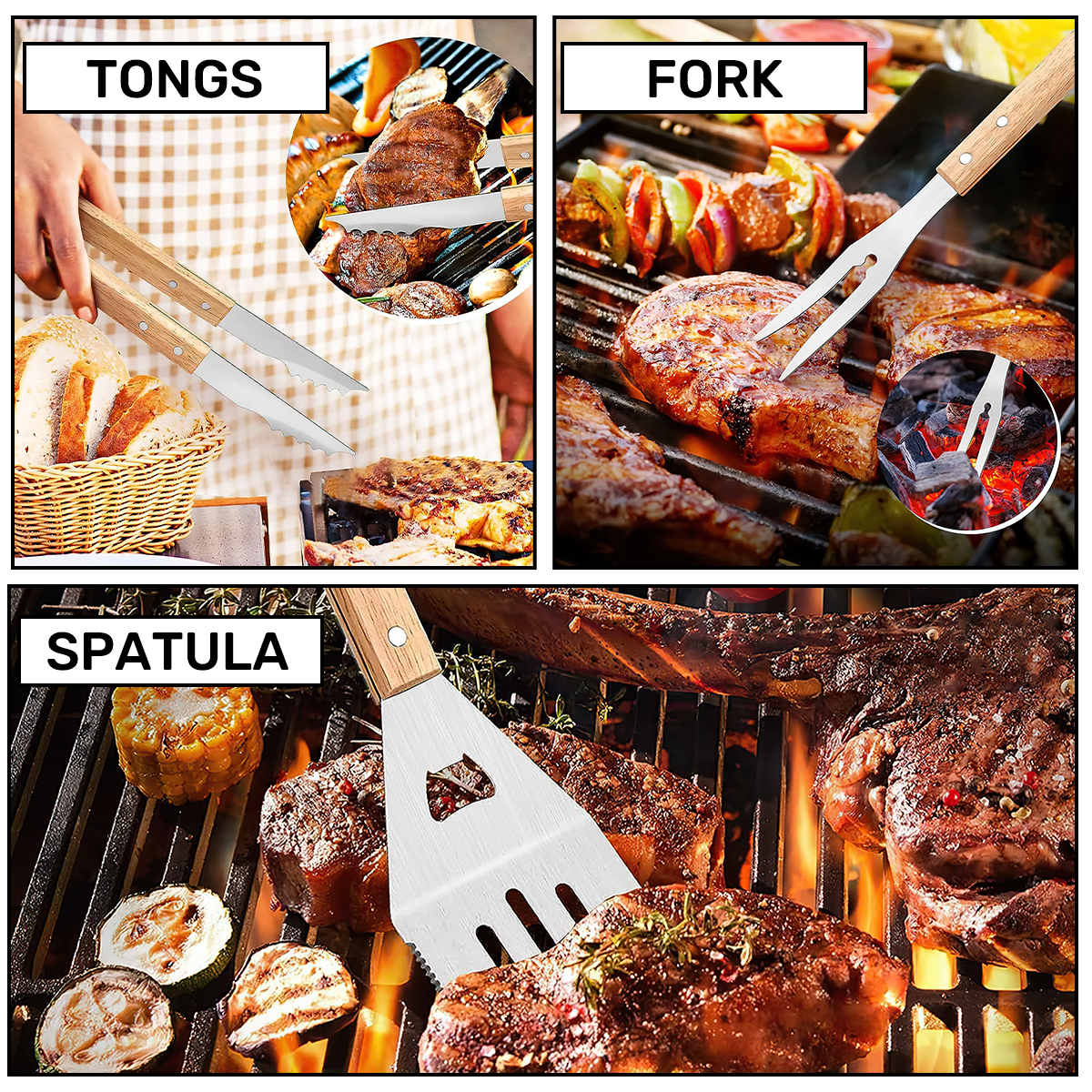 The Grill Father - Personalized BBQ Spatula Or Tool set