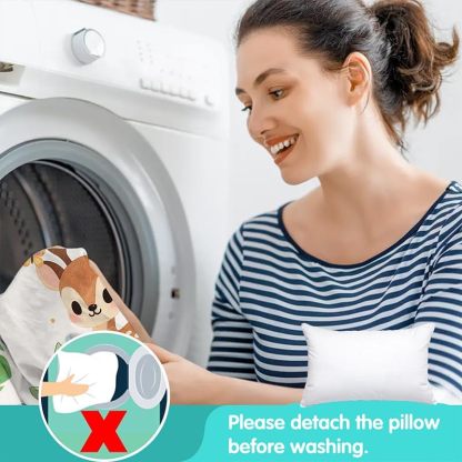 Custom Personalized Name Kids Nap Mat Cute Fox