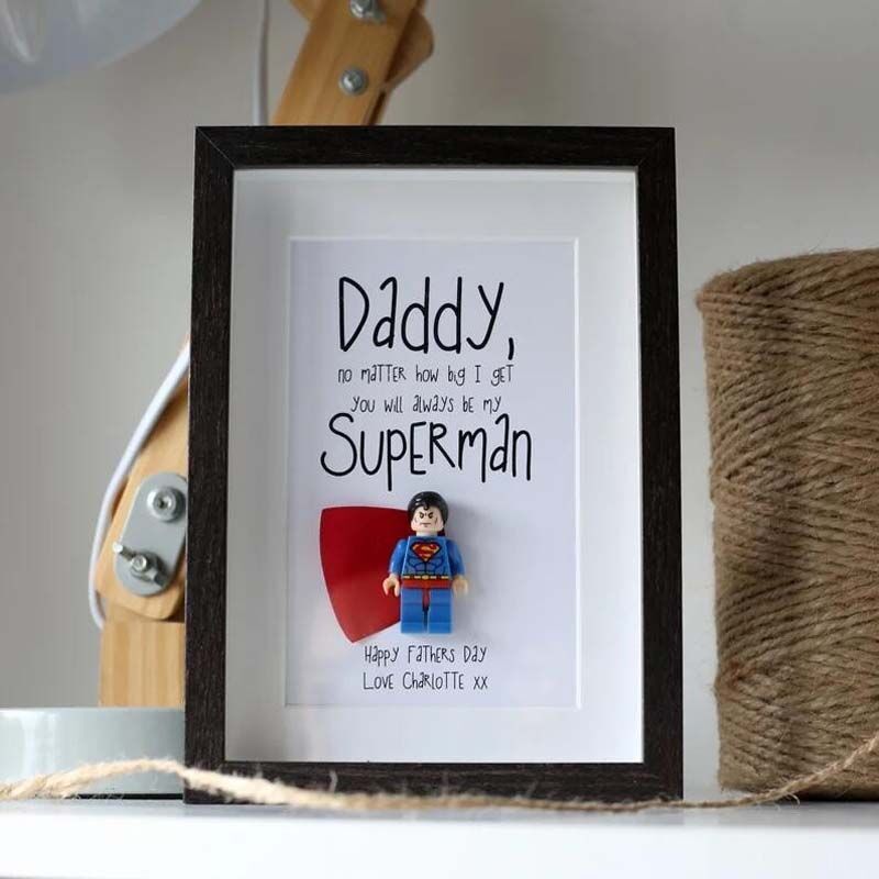 Daddy Is My Superman Custom Superhero Frame