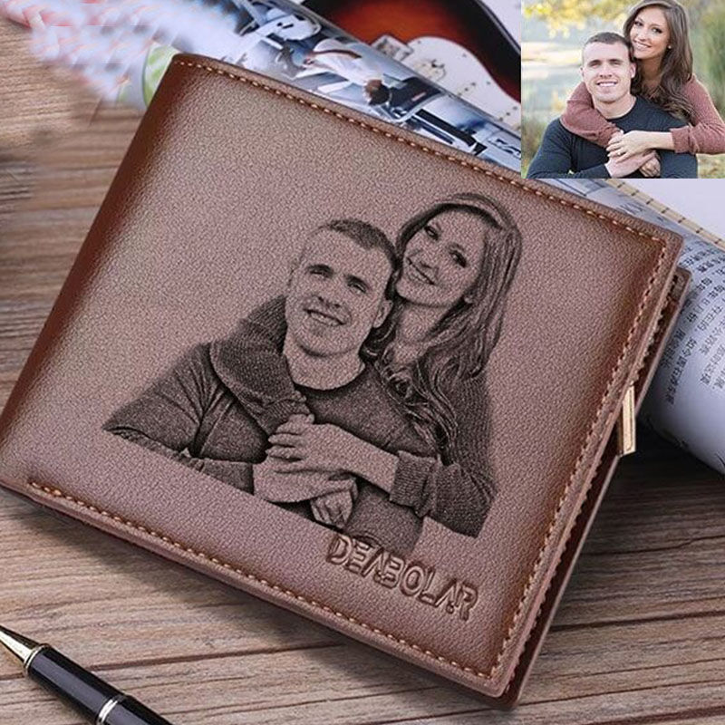 Father's Day Gifts Custom Photo Wallet Men's Wallet