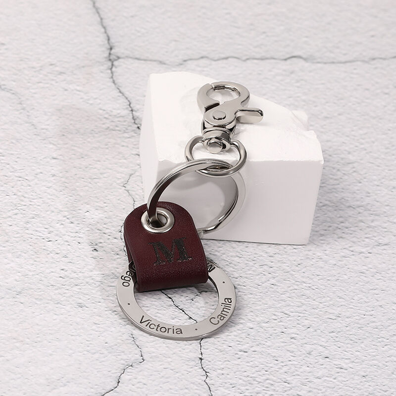 Personalized Dad Keychain Engraving 1-6 Names Father’s Day Gift