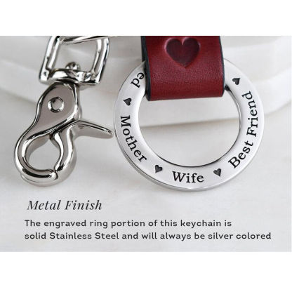 Personalized Dad Keychain Engraving 1-6 Names Father’s Day Gift