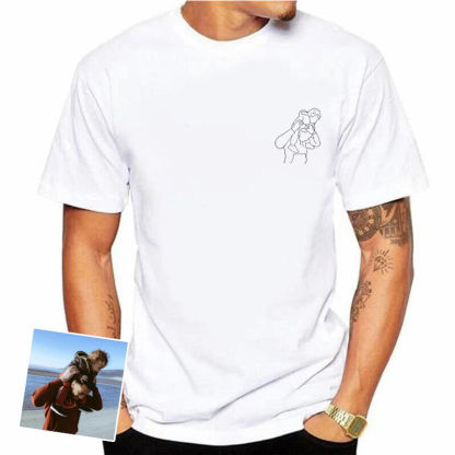 Personalized T-shirt with Custom Picture Design for Father's Day Gift