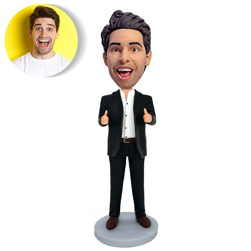 Custom Bobblehead Gift From Man In Suit