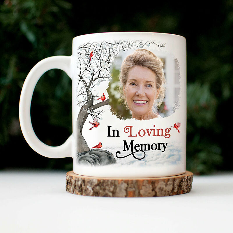 Personalized Picture Mug with Birds Pattern Creative Gift for Special Day
