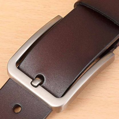 Personalized Men's Leather Belt Handcrafted Custom Genuine Leather Belt for Him