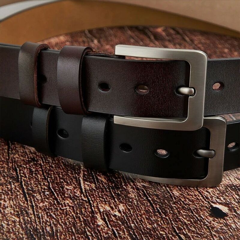 Personalized Men's Leather Belt Handcrafted Custom Genuine Leather Belt for Him