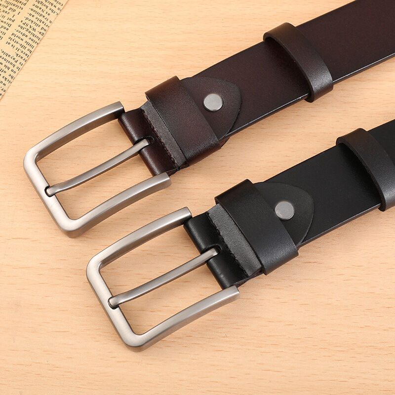 Personalized Men's Leather Belt Handcrafted Custom Genuine Leather Belt for Him