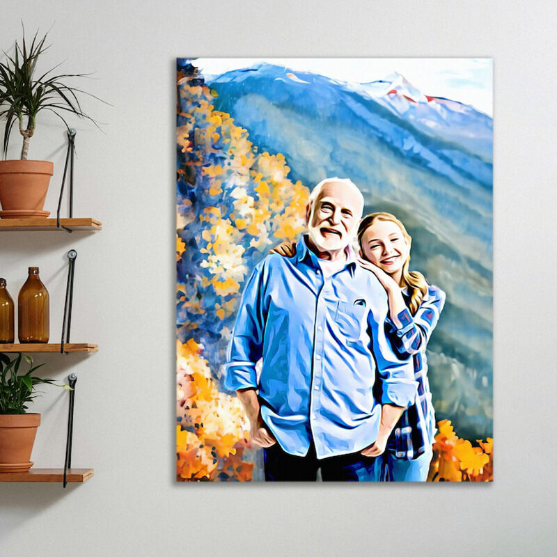 Personalized Photo Frame Custom Diy Paint By Numbers Kits Interesting Gift for Family