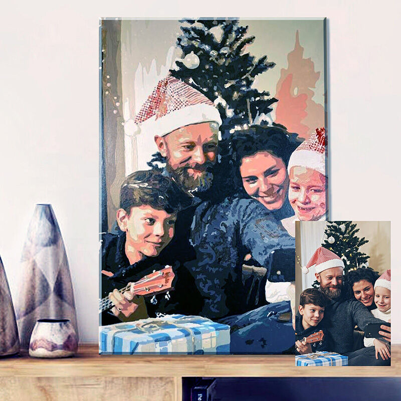 Personalized Photo Frame Custom Diy Paint By Numbers Kits Interesting Gift for Family