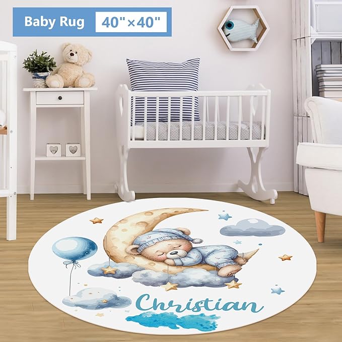 Personalized 5 Pcs Custom Baby Crib Set with Name