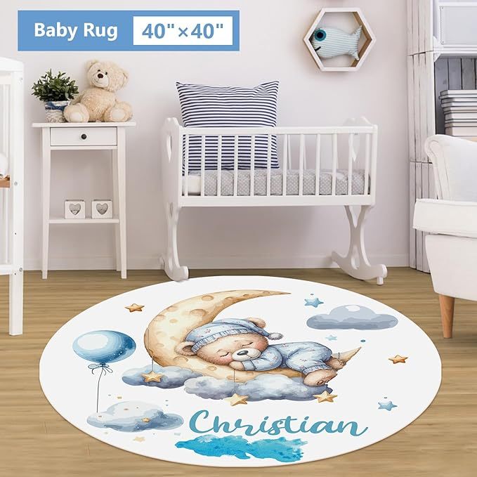 Personalized 5 Pcs Custom Baby Crib Set with Name