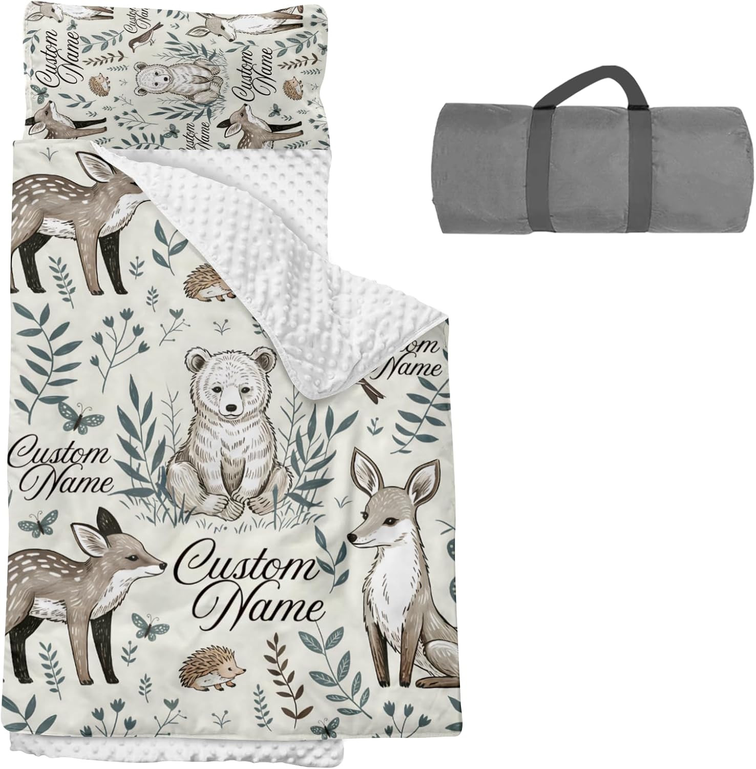 Custom Personalized Kids Nap Mat Animal 02 Edition