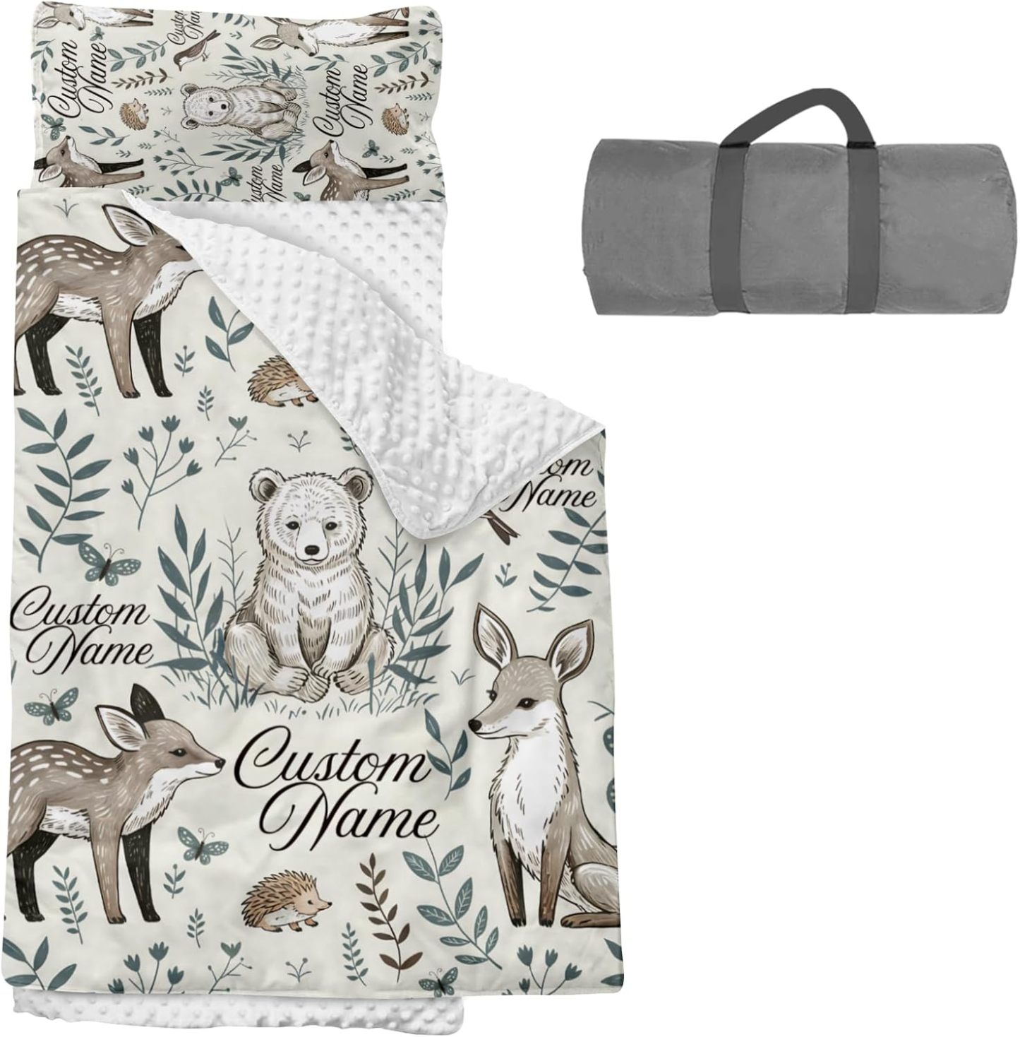 Custom Personalized Kids Nap Mat Animal 02 Edition