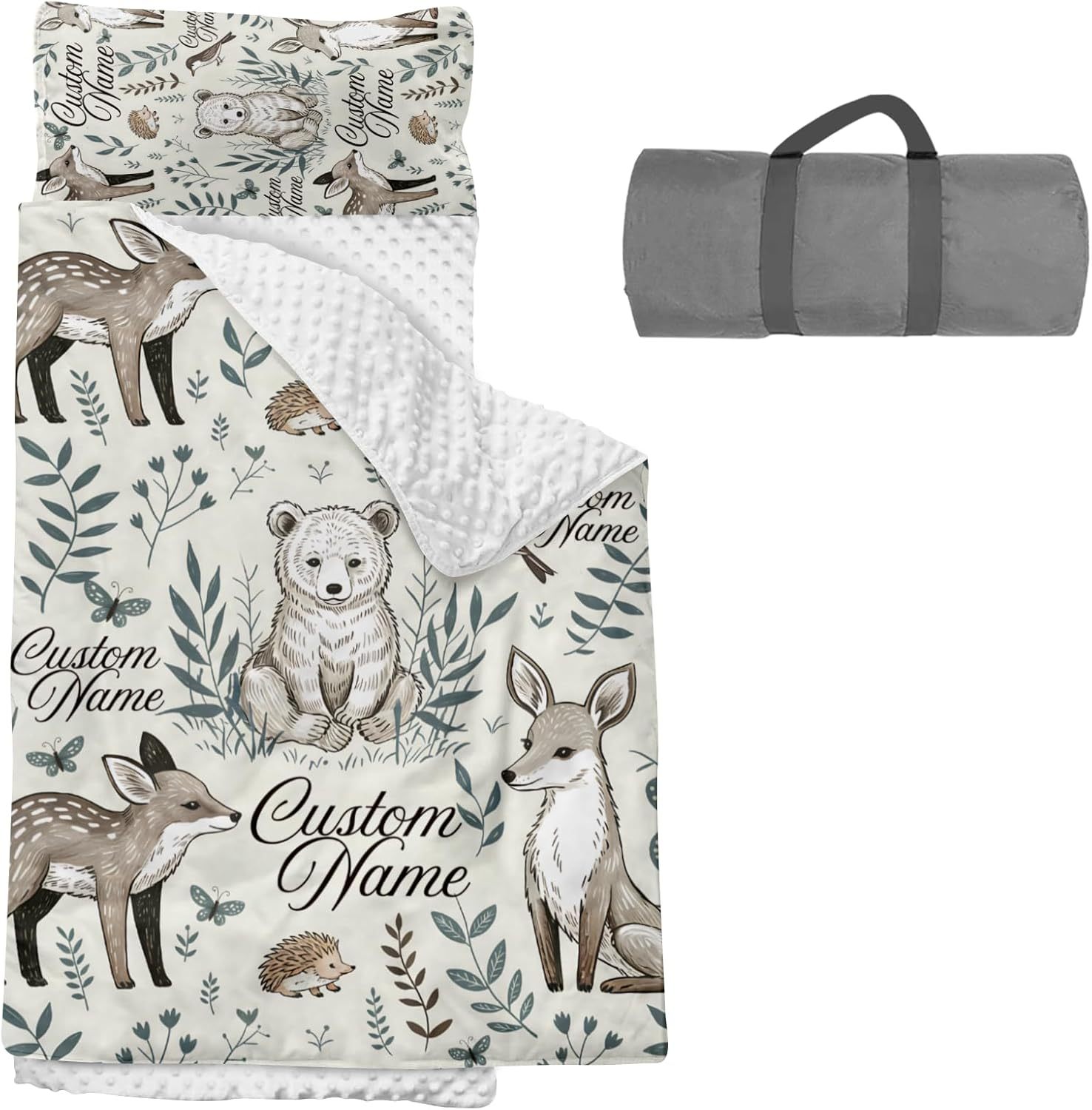 Custom Personalized Kids Nap Mat Animal 02 Edition