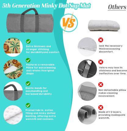 Custom Personalized Kids Nap Mat Animal 01 Edition