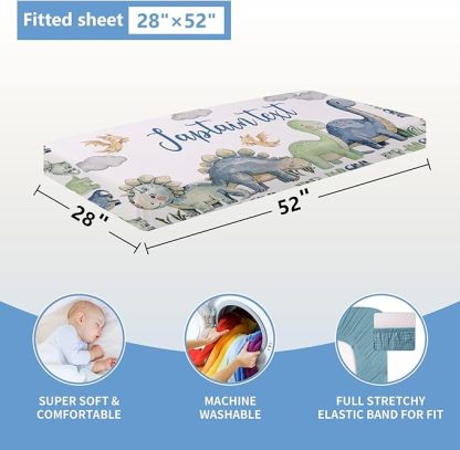 Personalized 5 Pcs Custom Baby Crib Bedding Set