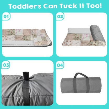 Custom Personalized Name Kids Nap Mat Bee Pattern