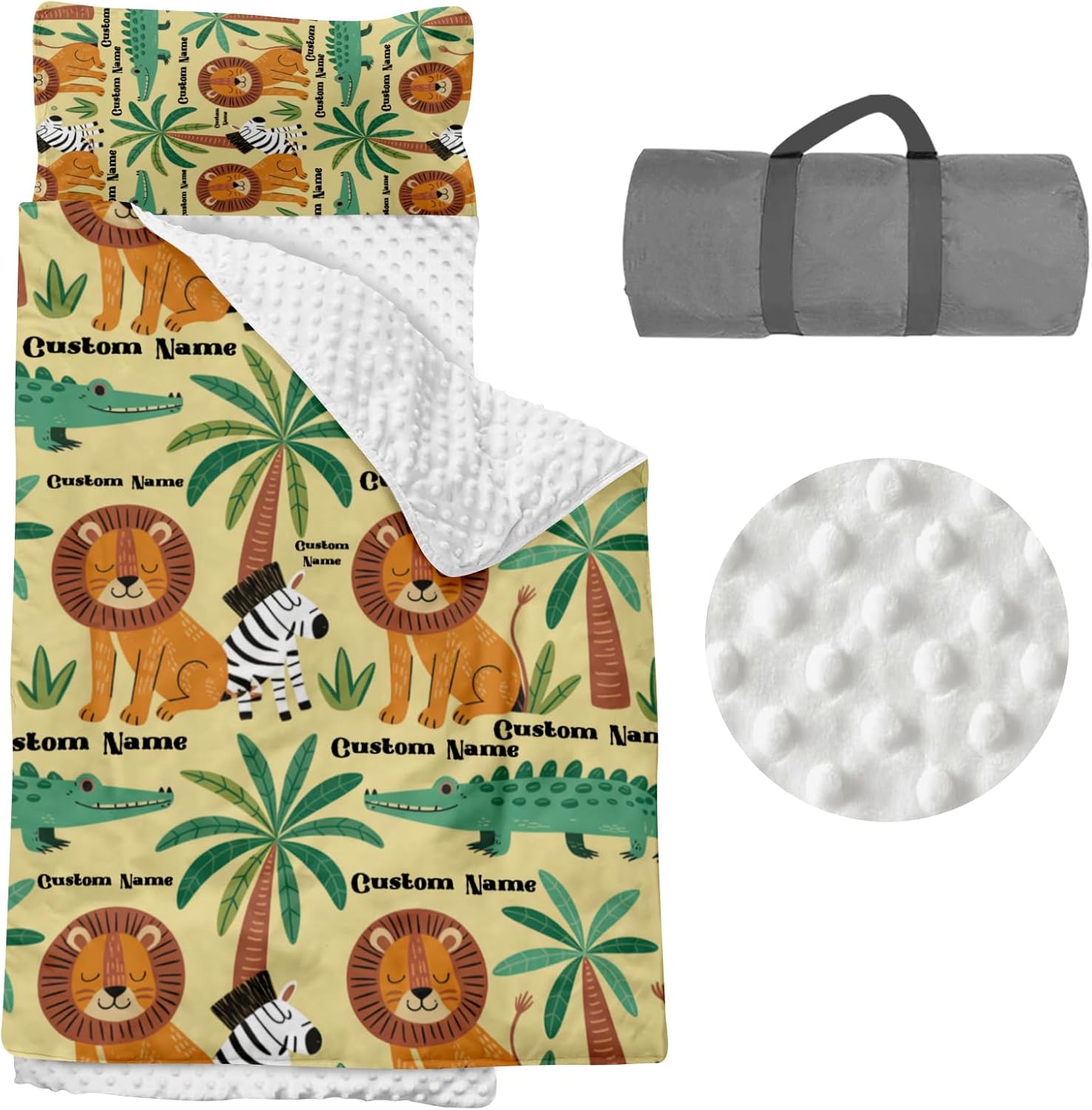 Custom Personalized Kids Nap Mat Animal 01 Edition