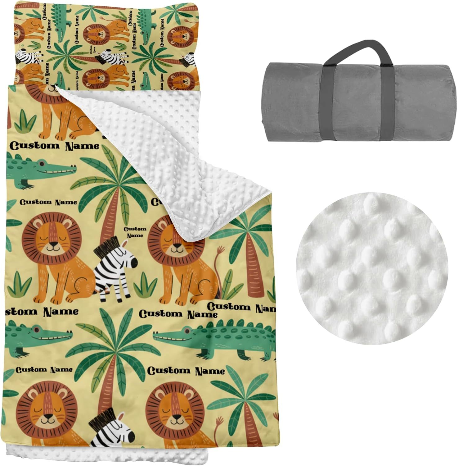 Custom Personalized Kids Nap Mat Animal 01 Edition
