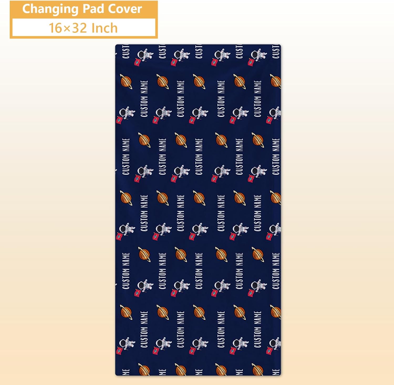 Personalized Crib Bedding Set, 5 Pcs Custom Nursery Bedding Sets with Name, Blue Astronaut for Baby Boys Girls