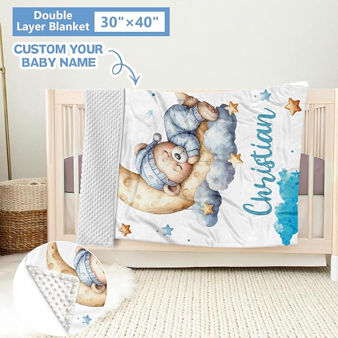 Personalized 5 Pcs Custom Baby Crib Set with Name