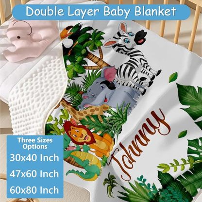 Personalized Baby Crib Bedding Set, 5 Pcs Custom Name Nursery Bedding Set for Boys Girls