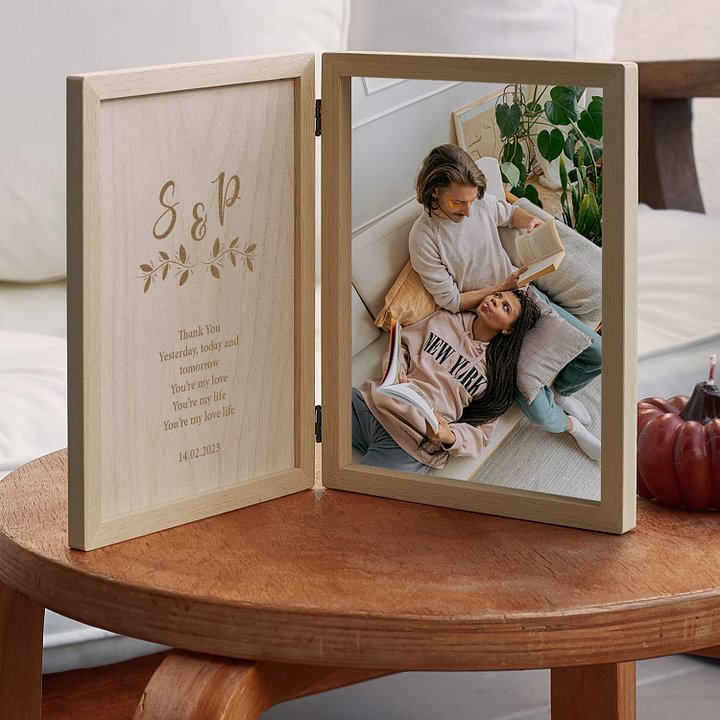 Custom Wooden Photo Frame Gifts For Her, Personalized Keepsake Box