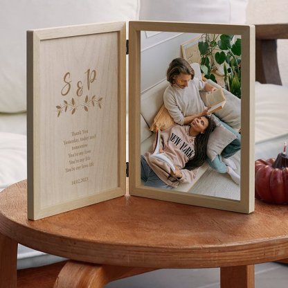 Custom Wooden Photo Frame Gifts For Her, Personalized Keepsake Box