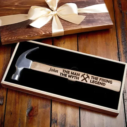 Dad – The Man, The Myth, The Fixing Legend - Personalized Wooden Hammer