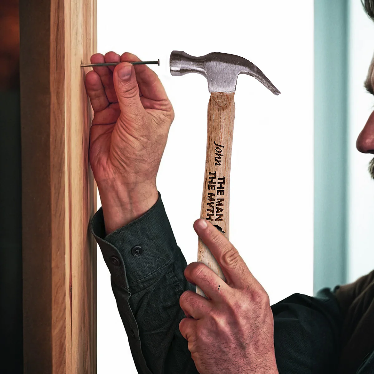 Dad – The Man, The Myth, The Fixing Legend - Personalized Wooden Hammer