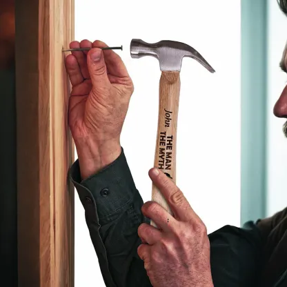 Dad – The Man, The Myth, The Fixing Legend - Personalized Wooden Hammer