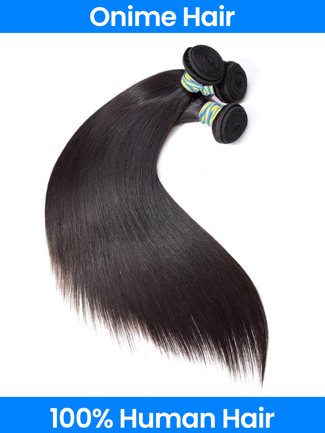 Onime 3 Bundles Of Super Virgin Straight Hair Bundle Deals Human Hair Straight Weave