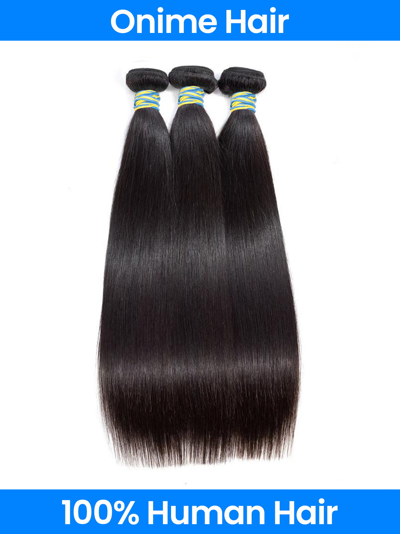 Onime 3 Bundles Of Super Virgin Straight Hair Bundle Deals Human Hair Straight Weave
