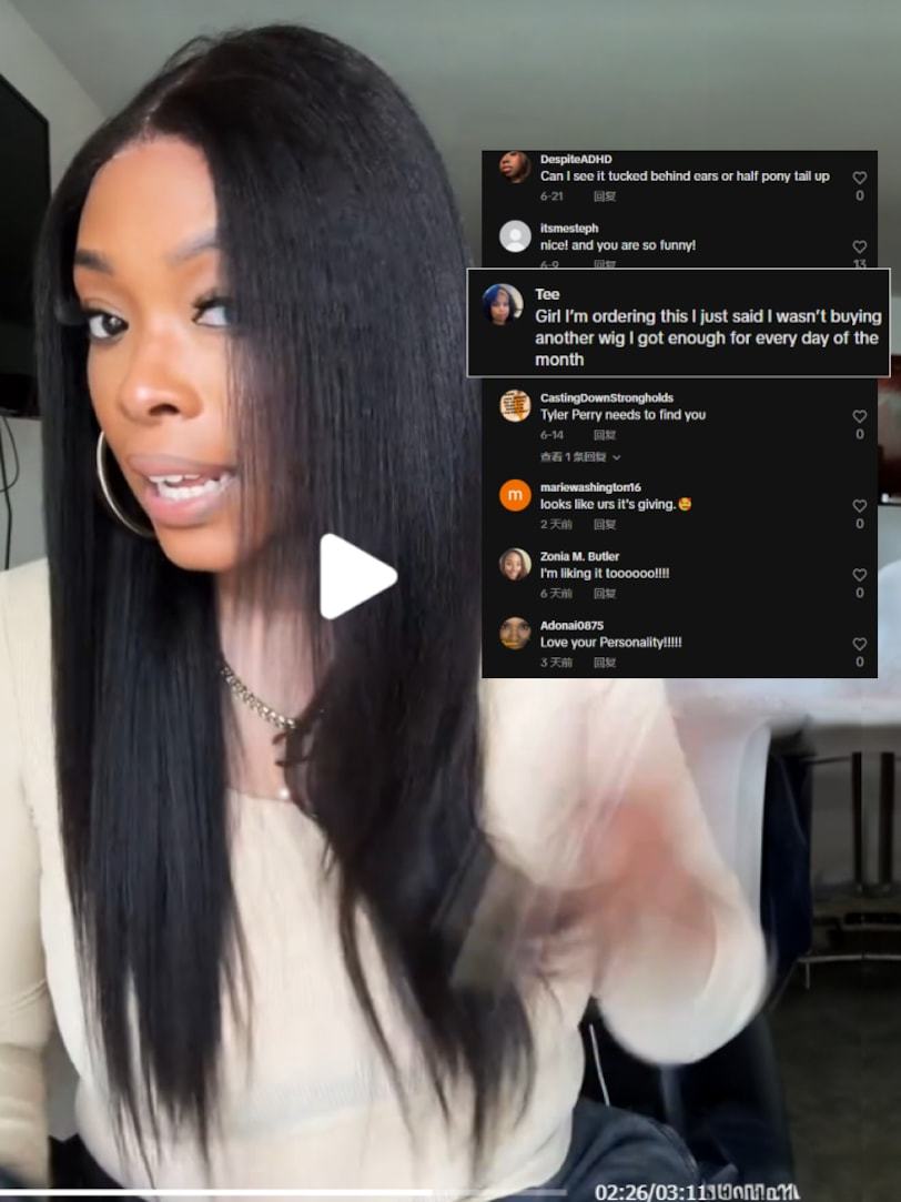 Onime 13x6 Pre-Everything Wig _ Yaki Straight Kinky Edges Crystal 13x6 Lace Front Ear to Ear Put on and Go Wig