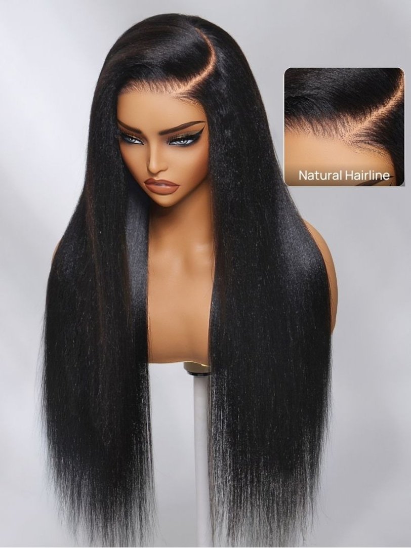 Onime Yaki Straight 5x5 Bye Bye Knots and 13x4 Pre Everything Wig 2.0™ Transparent Lace Put on and Go Wig