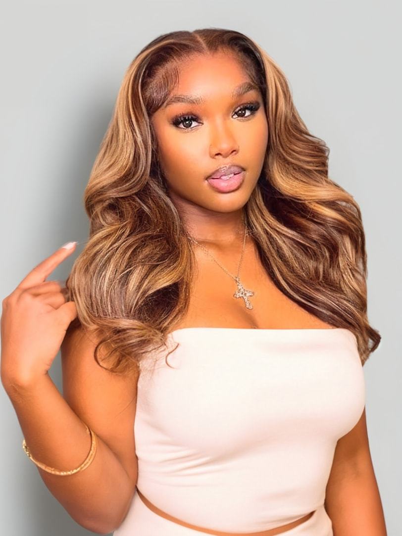 Onime Pre everything Wig 2.0™ _ 13x4 Lace Front Honey Blonde Body Wave Real Ear to Ear Lace Put on and Go Wig