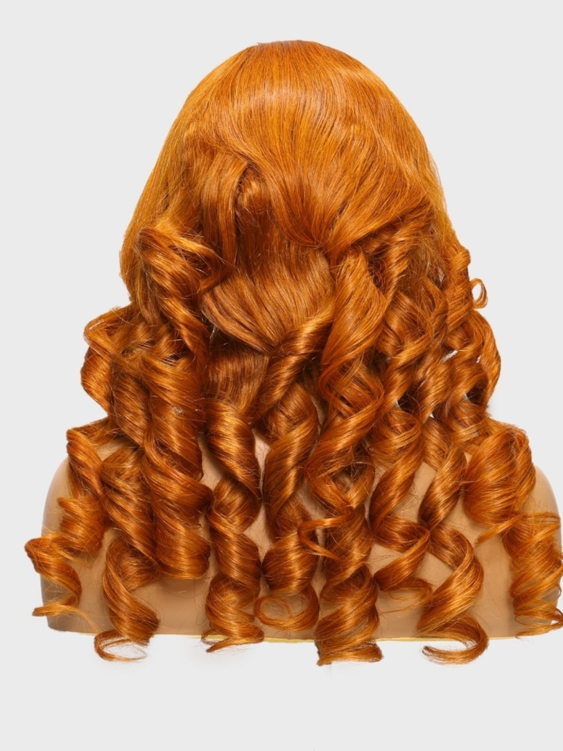 Onime Pre Everything Wig 2.0™ _ 13x4 Lace Front Orange Ginger Colored Body Wave Put on and Go Transparent Wig