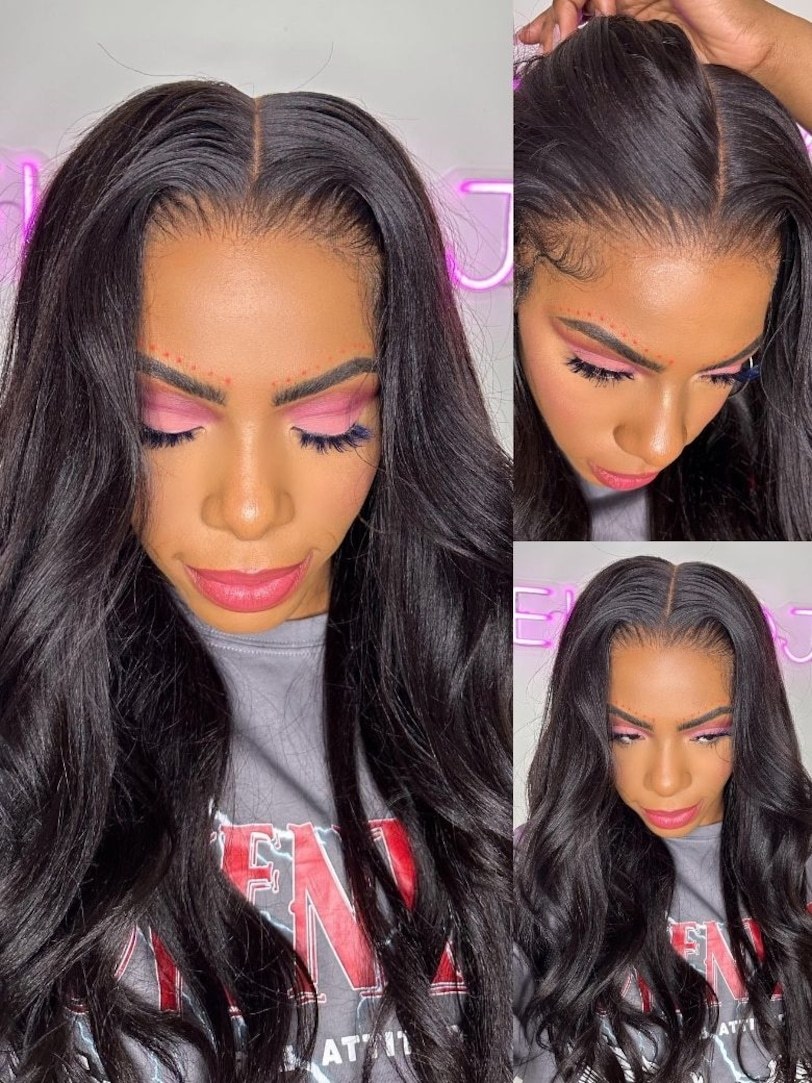 Onime Yaki Straight 5x5 Bye Bye Knots and 13x4 Pre Everything Wig 2.0™ Transparent Lace Put on and Go Wig