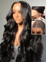 Onime Flash Sale 3D Body Wave Put On And Go Glueless Wig Pre Max 13x4 Pre-Everything Pre-Bleached Human Hair Wig