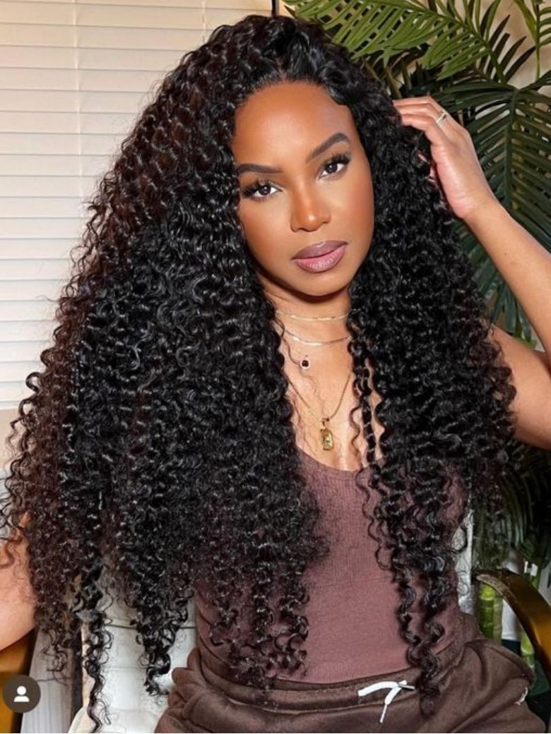 Onime Flash Sale Jerry Curly 7x7 Lace Closure and 13x4 Lace Frontal Human Hair Wigs for Women