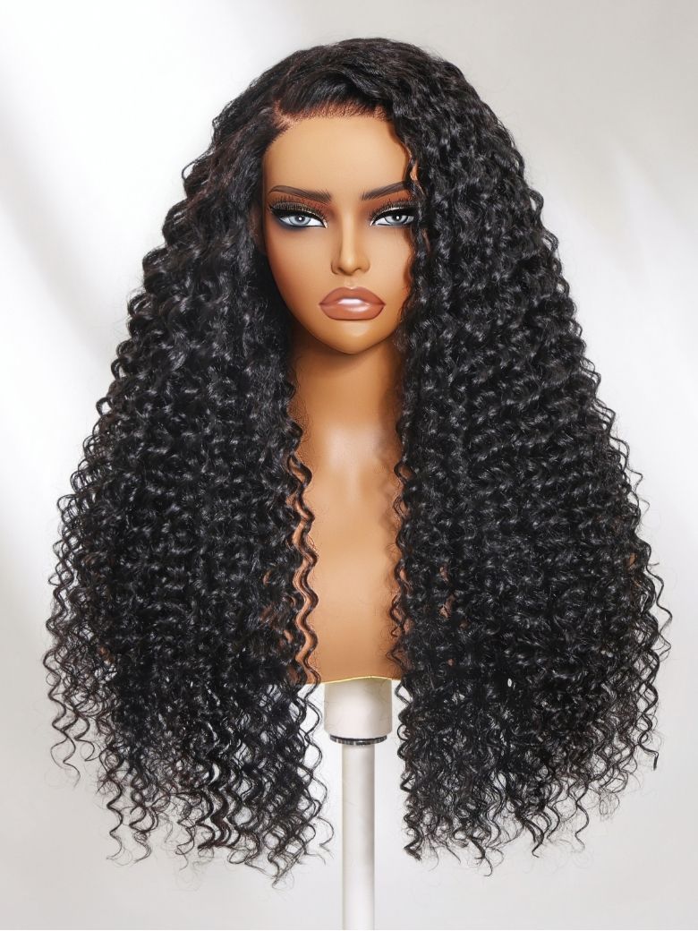 Onime Flash Sale Jerry Curly 7x7 Lace Closure and 13x4 Lace Frontal Human Hair Wigs for Women
