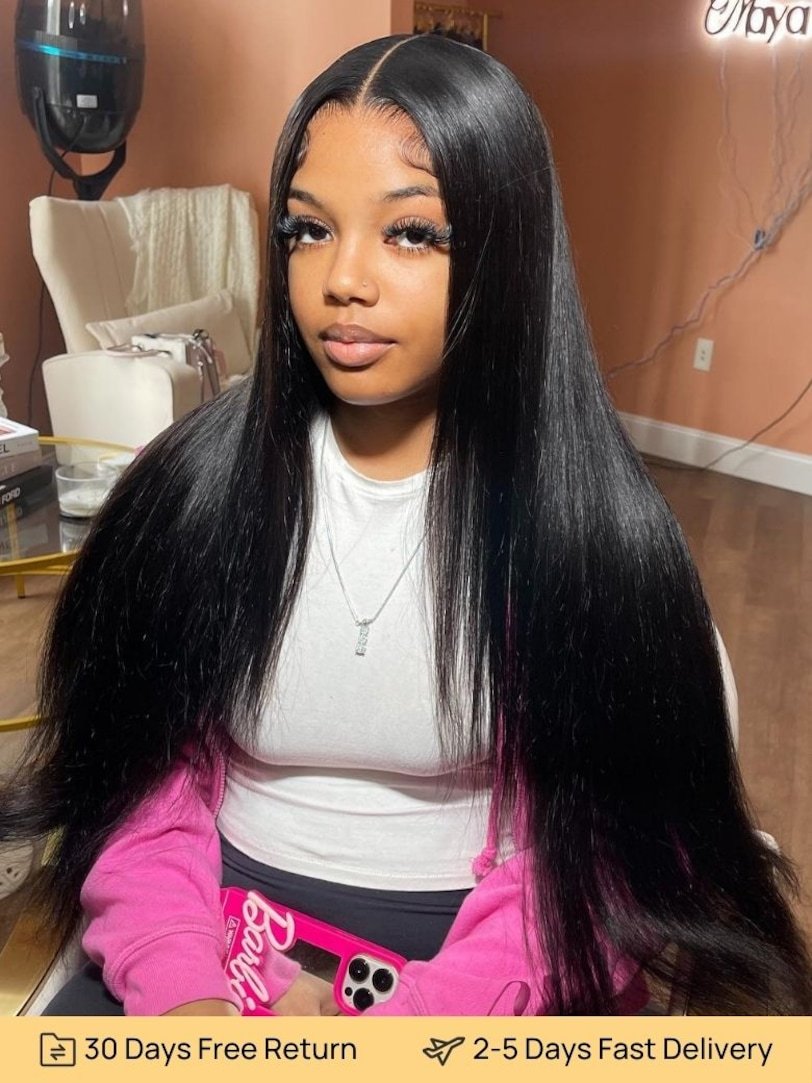 Onime Bye Bye Knots Wig 2.0™_ 7x5 And 13x4 Lace Front Pre-Bleached Straight Glueless Human Hair Wig