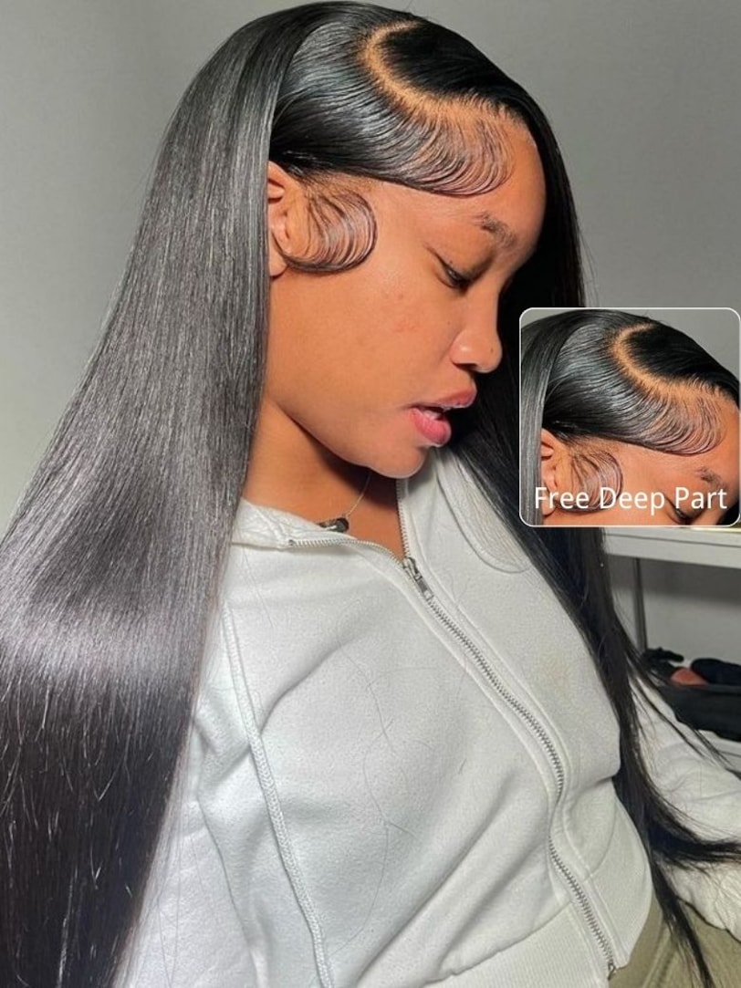 Onime Bye Bye Knots Wig 2.0™_ 7x5 And 13x4 Lace Front Pre-Bleached Straight Glueless Human Hair Wig