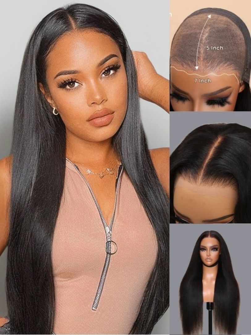 Onime Bye Bye Knots Wig 2.0™_ 7x5 And 13x4 Lace Front Pre-Bleached Straight Glueless Human Hair Wig