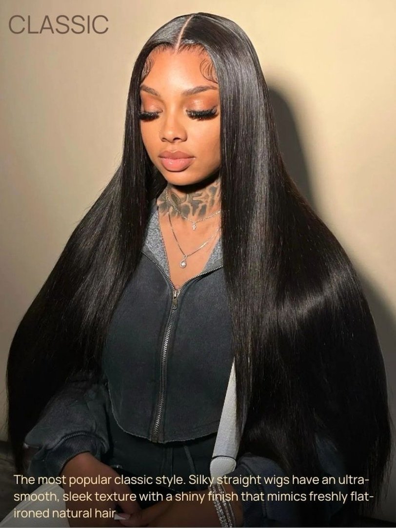 Onime Bye Bye Knots Wig 2.0™_ 7x5 And 13x4 Lace Front Pre-Bleached Straight Glueless Human Hair Wig